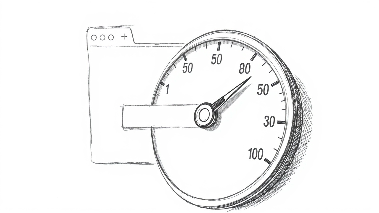 спидометр скорости загрузки сайта