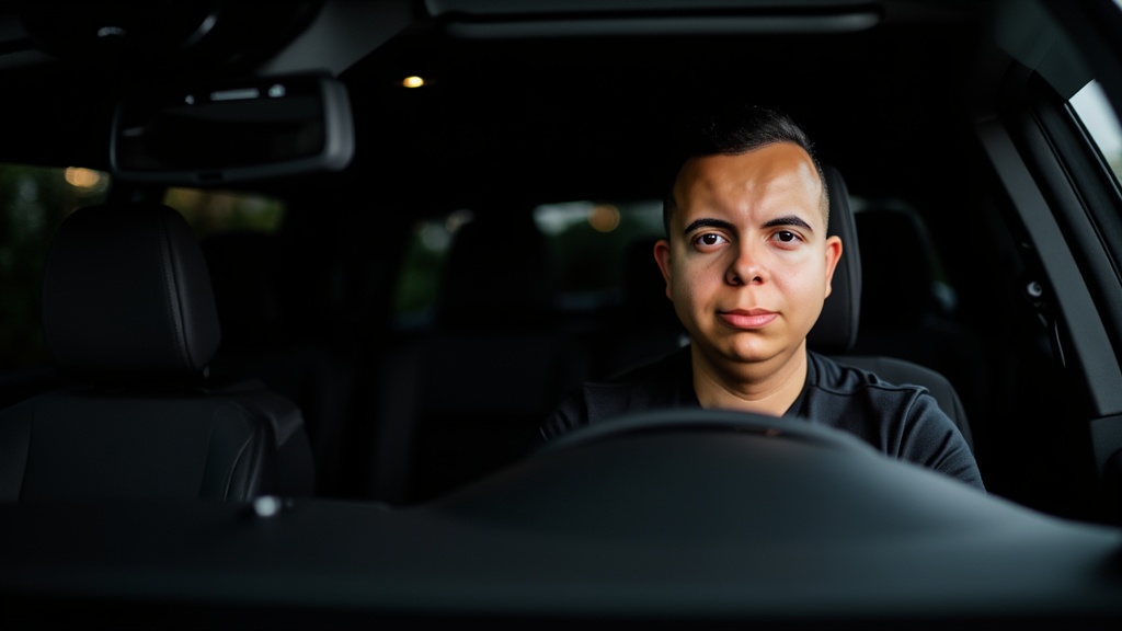 Felipe Miranda dentro do carro certo para turo após aprender com experiências Volkswagen