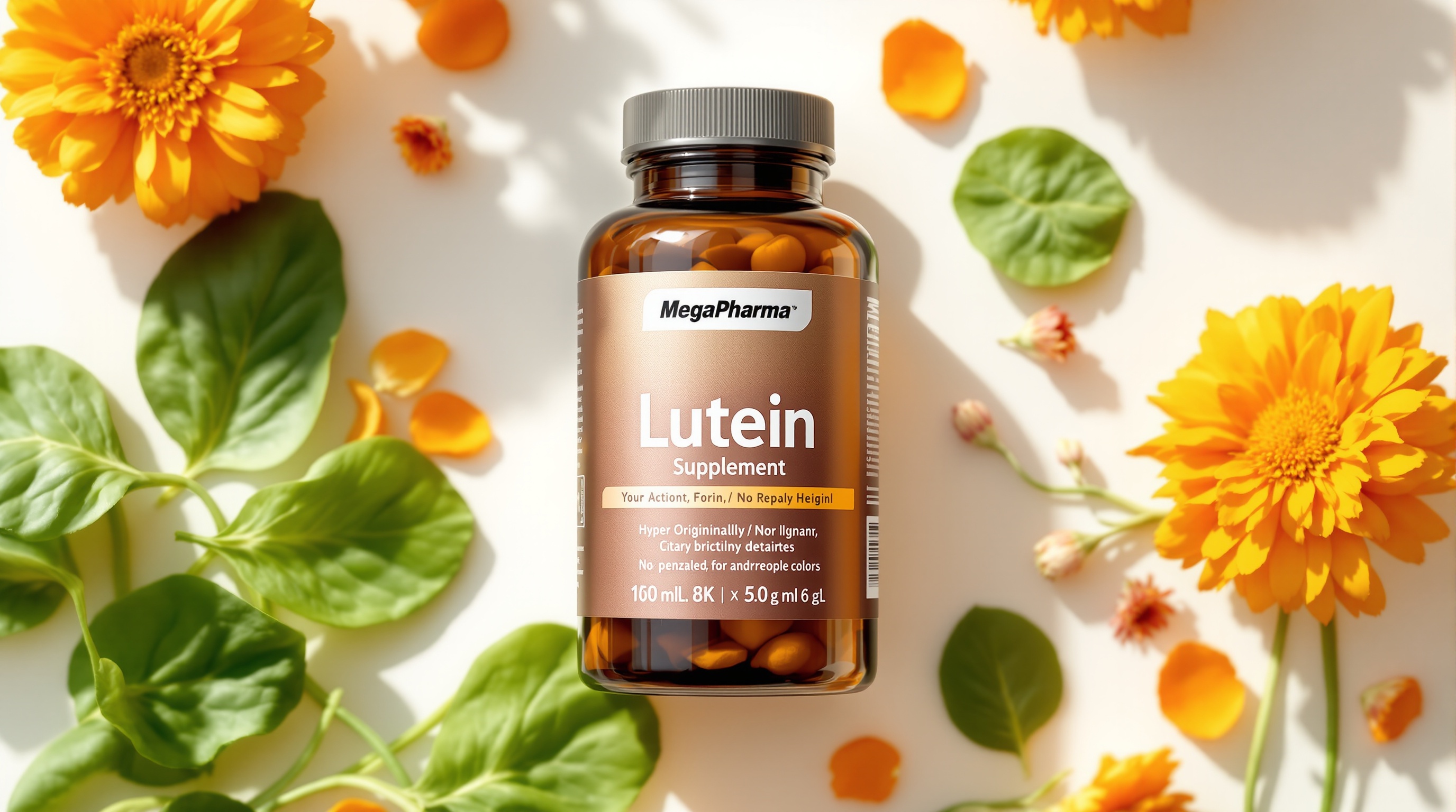 메가파마 루테인 건강기능식품, 시금치, 마리골드, 식약처 기준