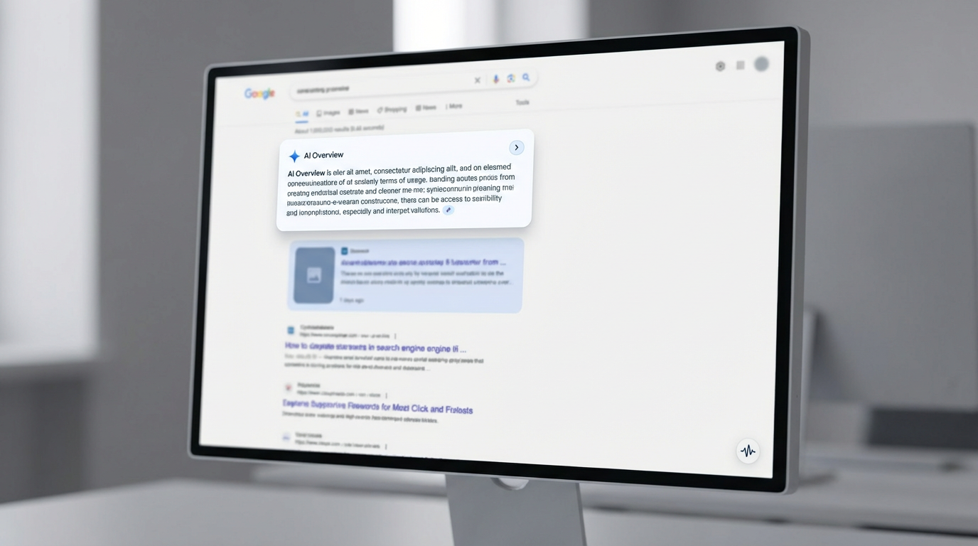 AEO answer engine optimization showing AI overview and featured snippet in search results