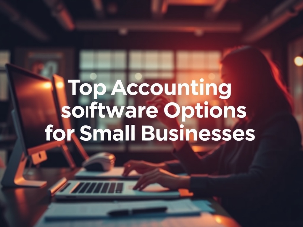 Illustration of AI-powered accounting software options for small business financial management