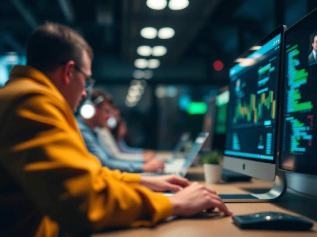 Illustration of selecting AI tools with checklist and decision-making icons for software choice.