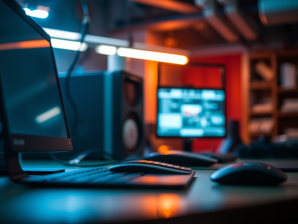 Self-hosting hardware setup guide with server components and networking equipment for beginners