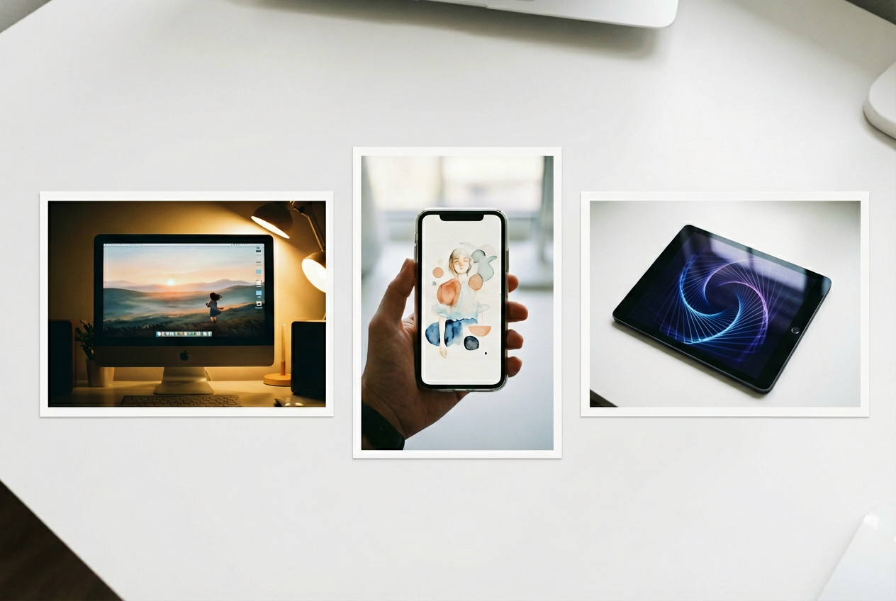 alt text: Side-by-side comparison of indie AI music videos optimized for YouTube, TikTok, and Instagram