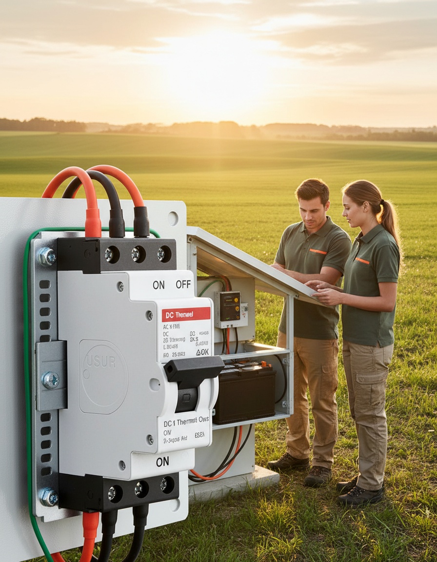 Avance en safety: Interruptor térmico bipolar para sistemas solares de baja tensión