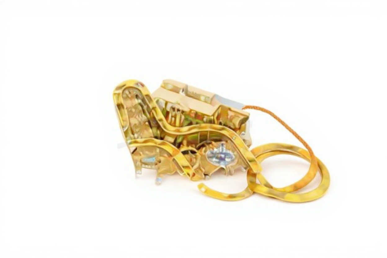 gold mechanical device — free 3D model