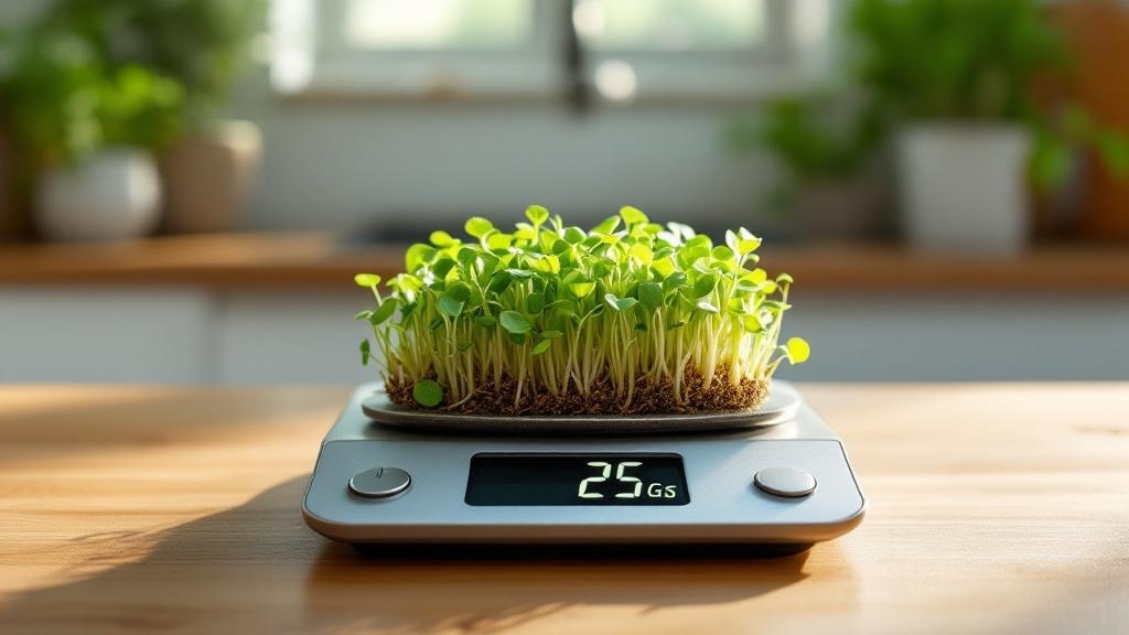 ¿Cuánto son 25 gramos de microvegetales? Guía Visual