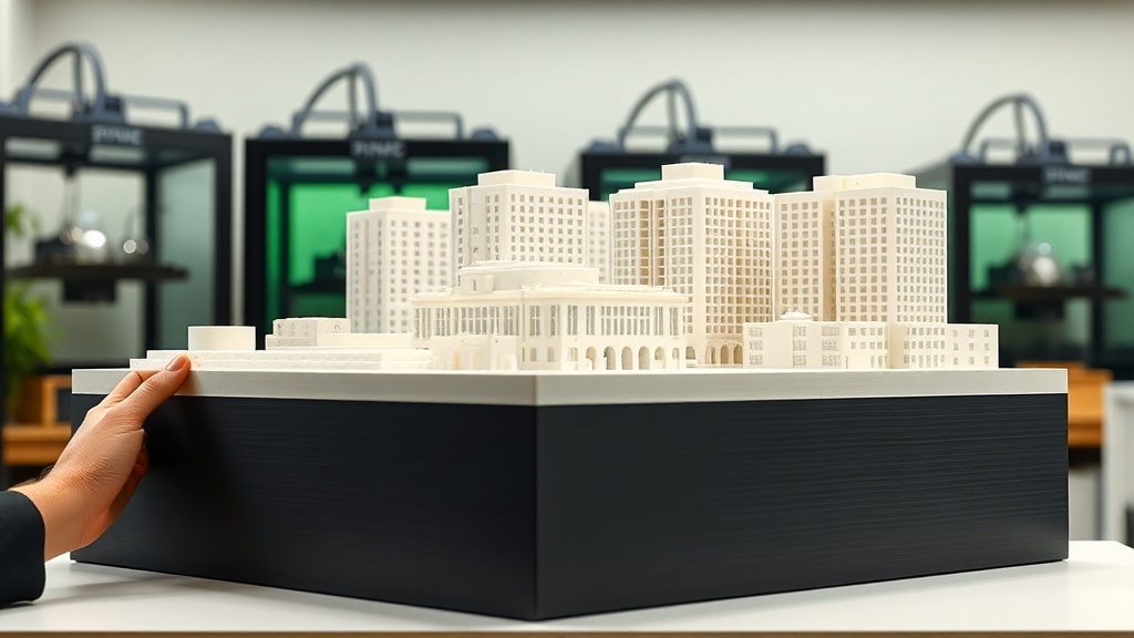 Maquette 3D grand format PAMI3D pour promoteurs immobiliers