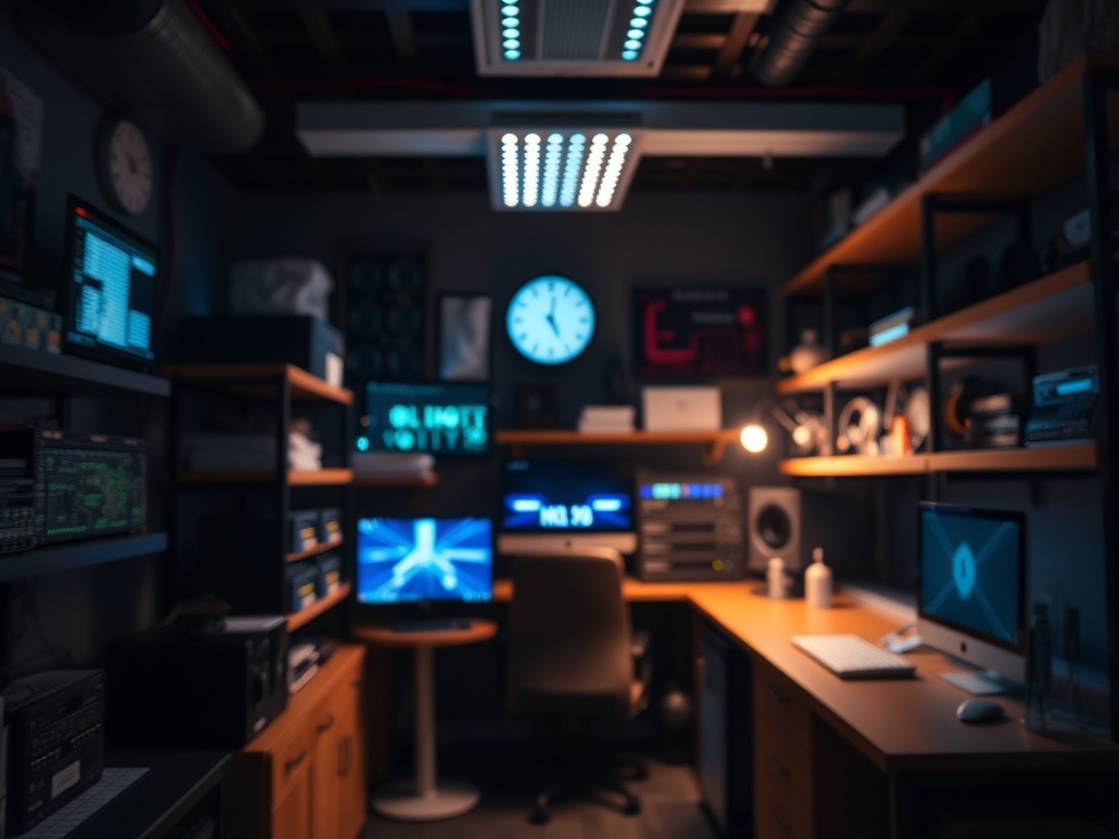 Illustration of a home server setup for self-hosting and home lab enthusiasts.