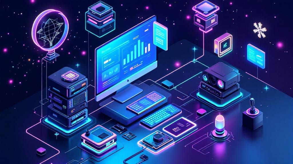 Home lab setup with servers, networking equipment, and DIY tech for self-hosting enthusiasts