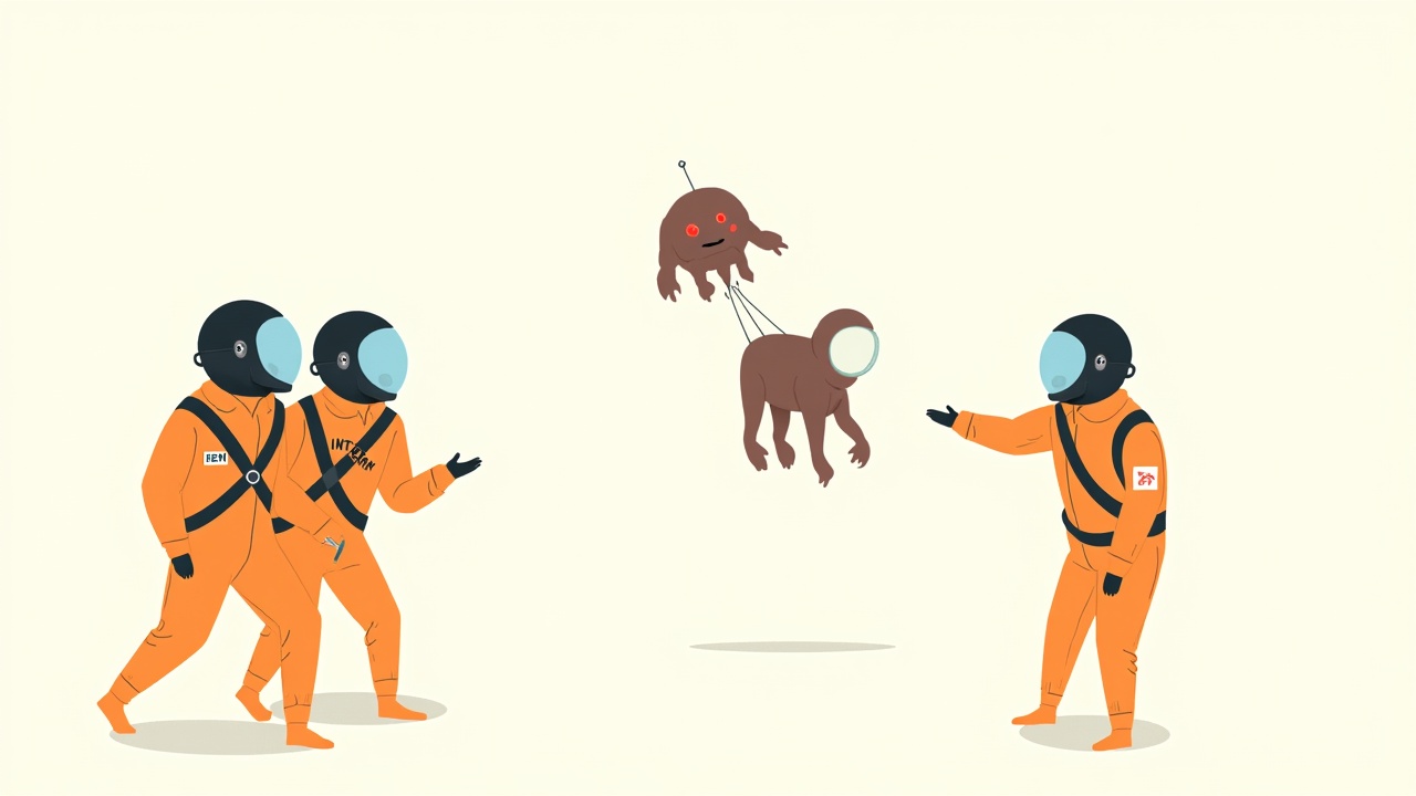 trois-personnages-en-combinaison-orange-zrtdachko7