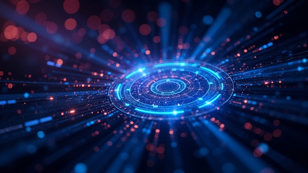 futuristic AI technology hologram interface