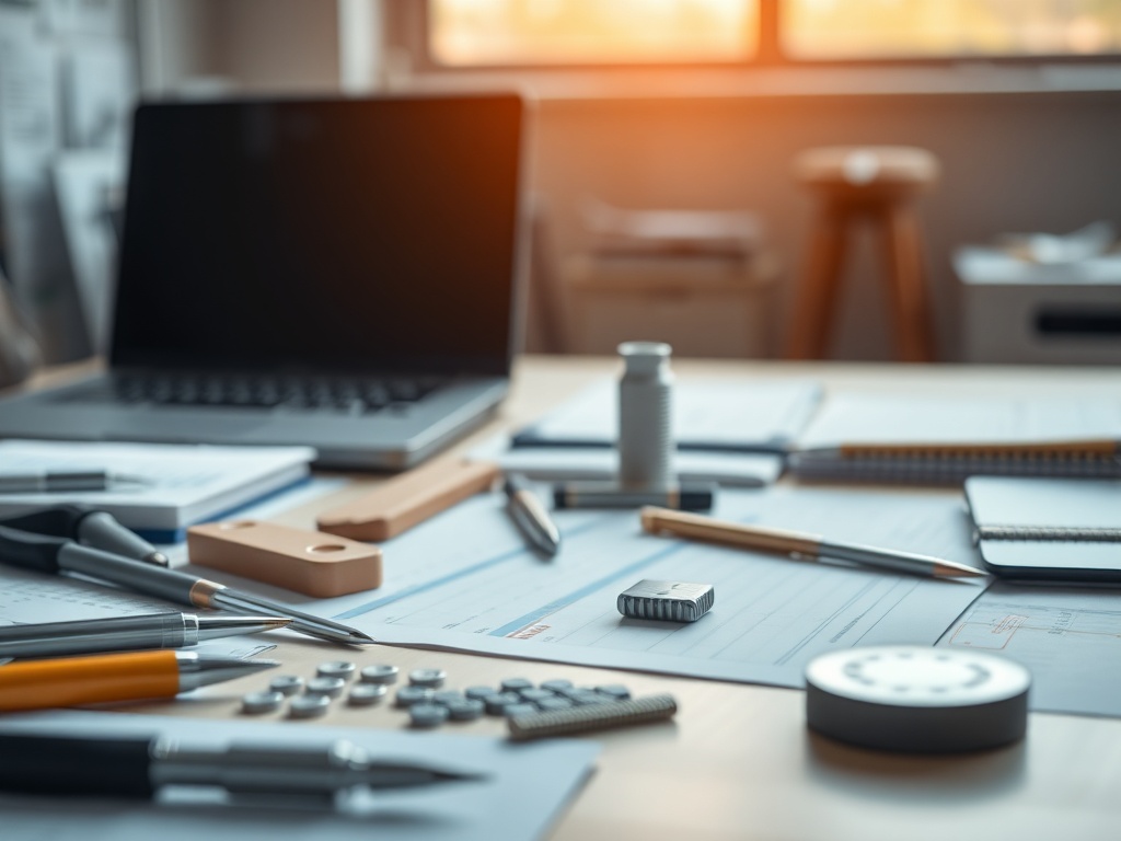 Illustration of AI-powered accounting software automating financial tasks and data management.