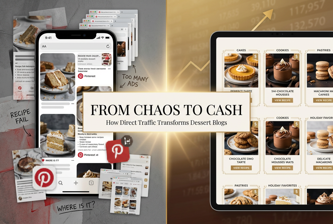 Direct Traffic Food Blog URL Earnings Dessert Guide