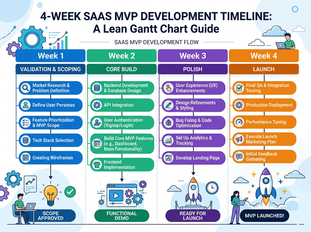 30-day SaaS MVP development timeline