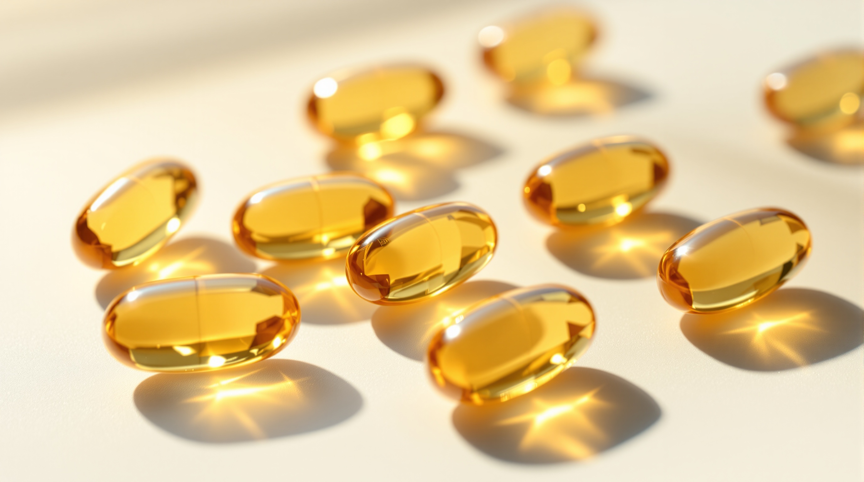 간 내 지방 축적 감소에 도움을 주는 오메가-3 캡슐 이미지