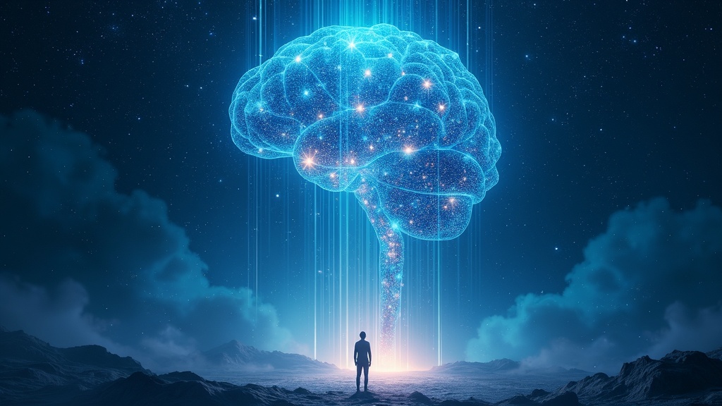 Representación visual de la red neuronal de superinteligencia de Meta