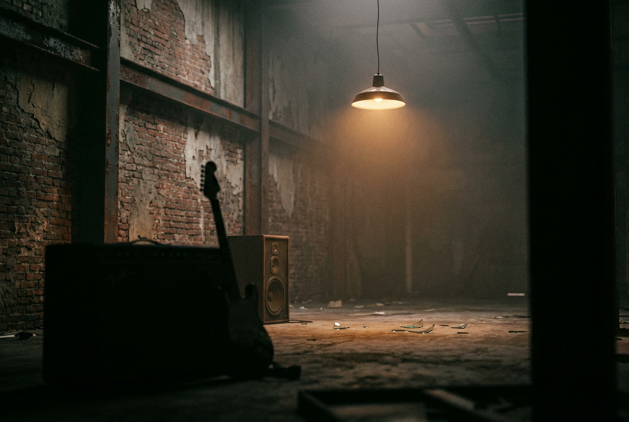 Warehouse Revolt rock music video template