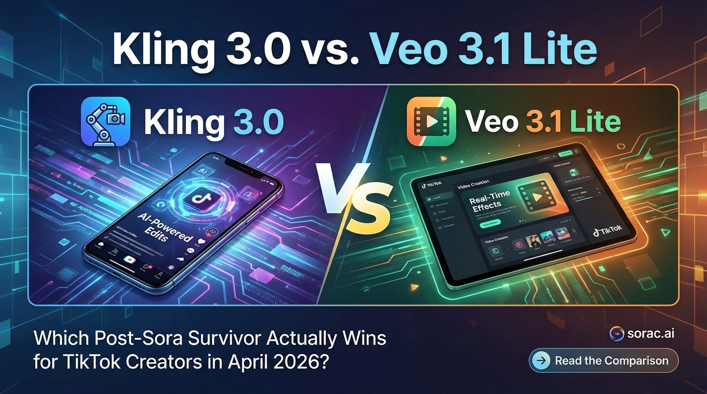Kling 3.0 vs. Veo 3.1 Lite: Which Post-Sora Survivor Actually Wins for TikTok Creators in April 2026?