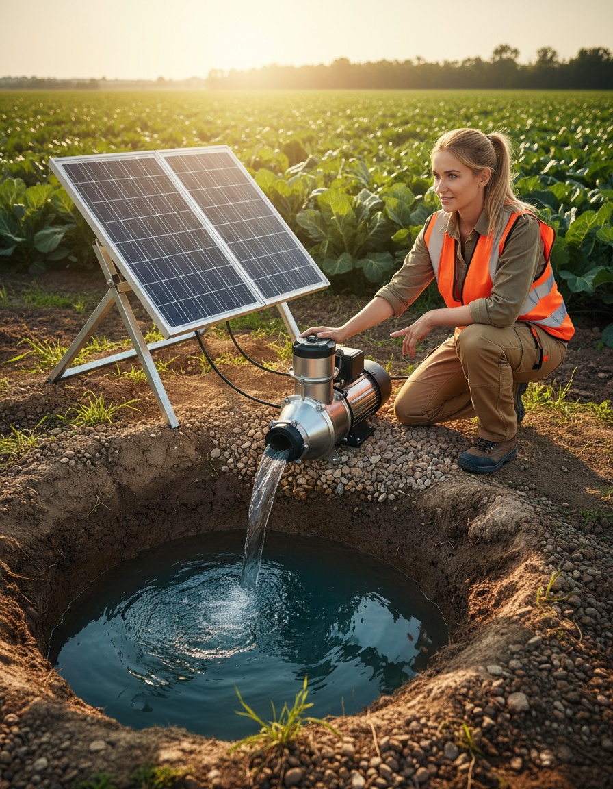 Desarrollan bomba solar sumergible de 250W para pozos de hasta 30 metros