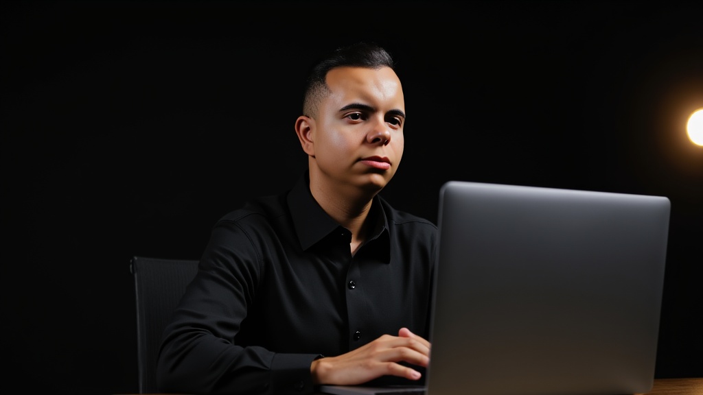 Felipe Miranda analisando dados de carro turo no computador