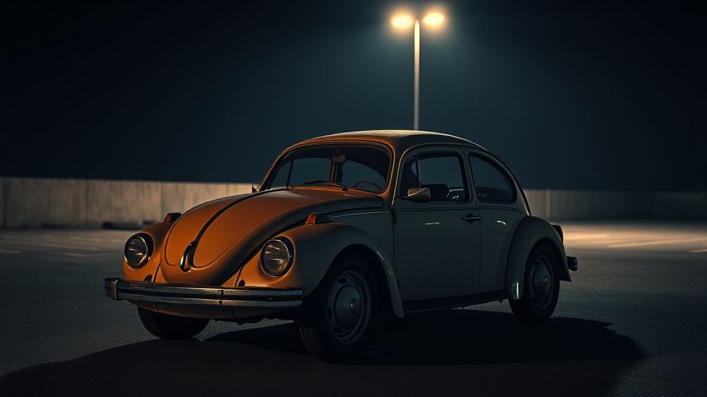 Volkswagen Beetle parado — exemplo de turo carro comprado sem análise de dados