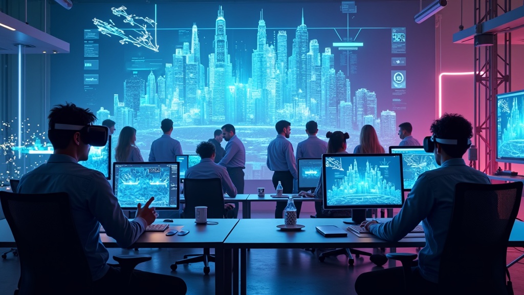 Representación visual del código de desarrollo Unity Meta y gafas Meta Quest