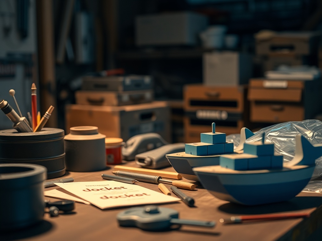 Illustration of step-by-step Docker installation and configuration for self-hosting setup