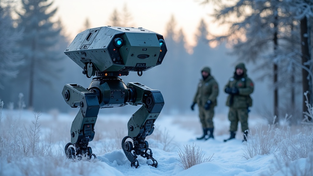 Mapa geopolítico destacando la ubicación de Lituania junto a Kaliningrado, relevante para el despliegue de los robots autónomos.