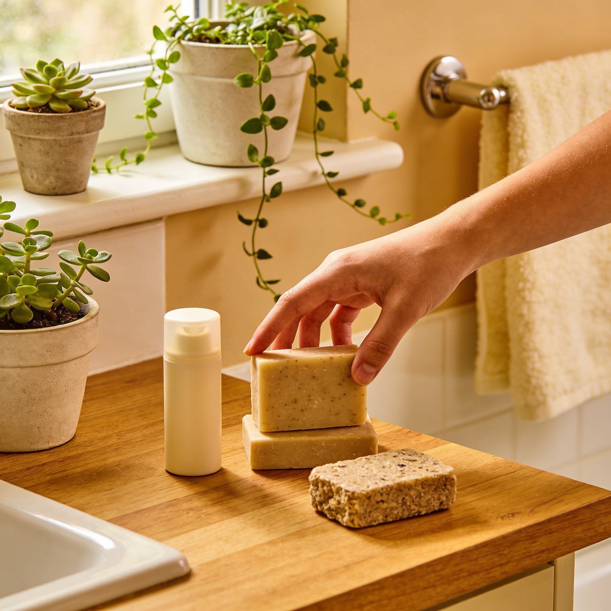 routine hygiene naturelle adolescent avec savon shampoing et déodorant naturel