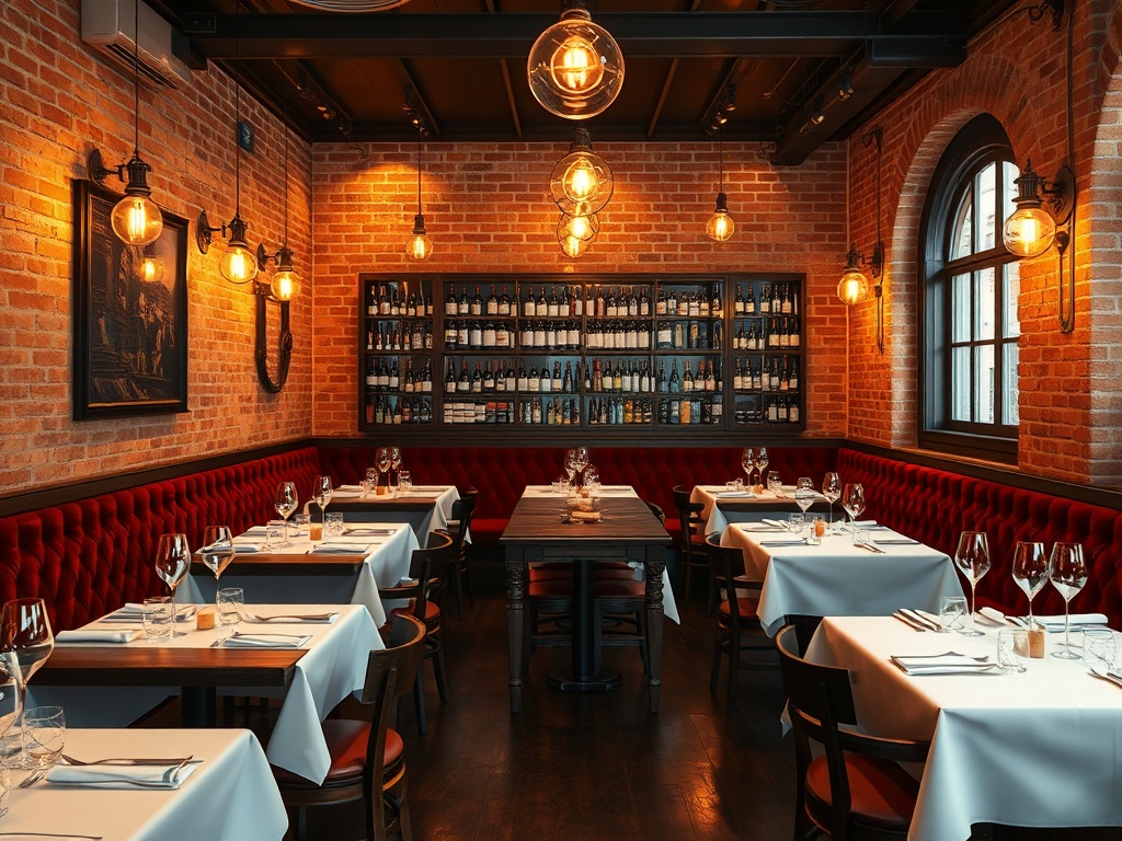 AI restaurant design — concept bistrot parisien, ambiance chaleureuse générée par IA