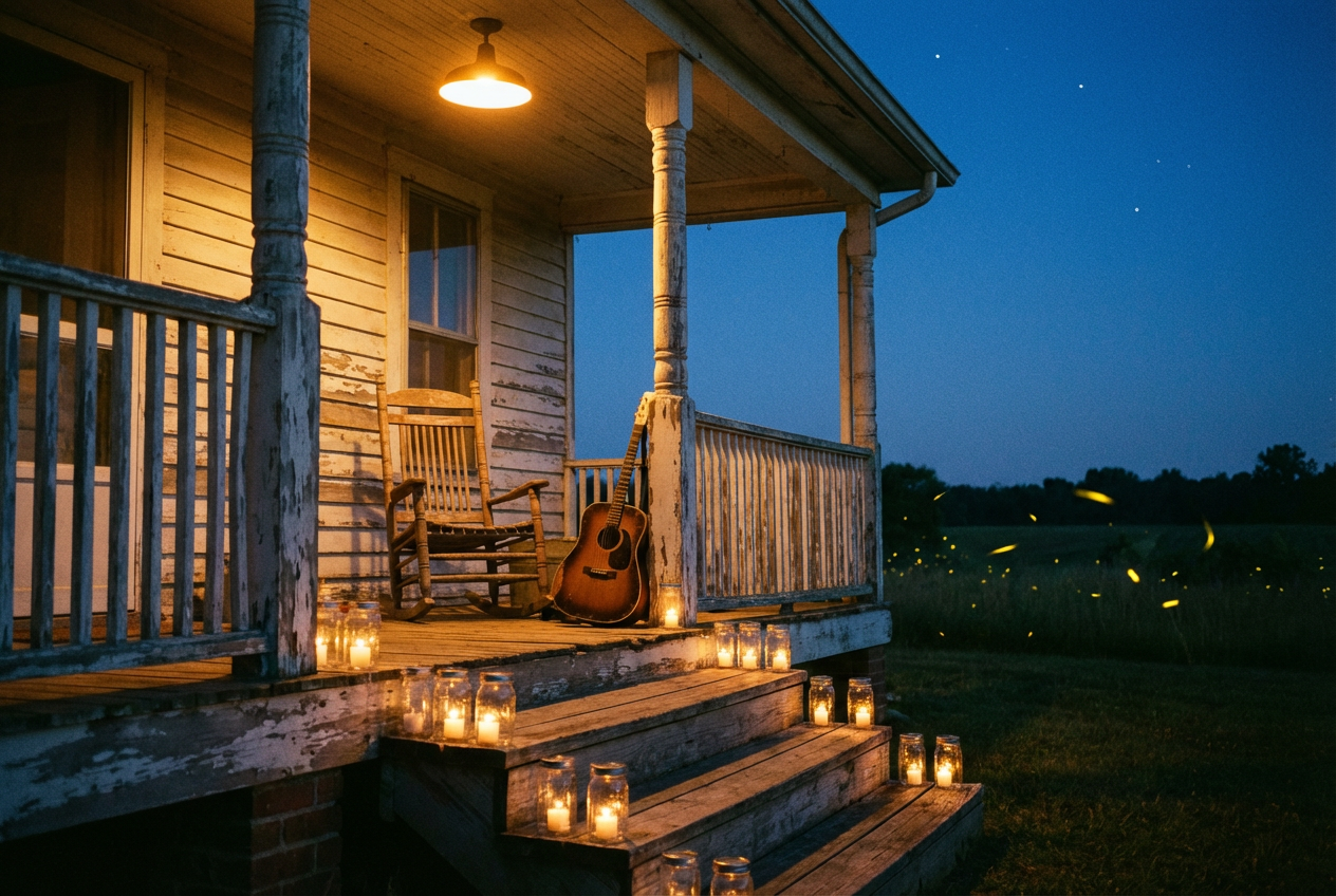 Front porch country storytelling template