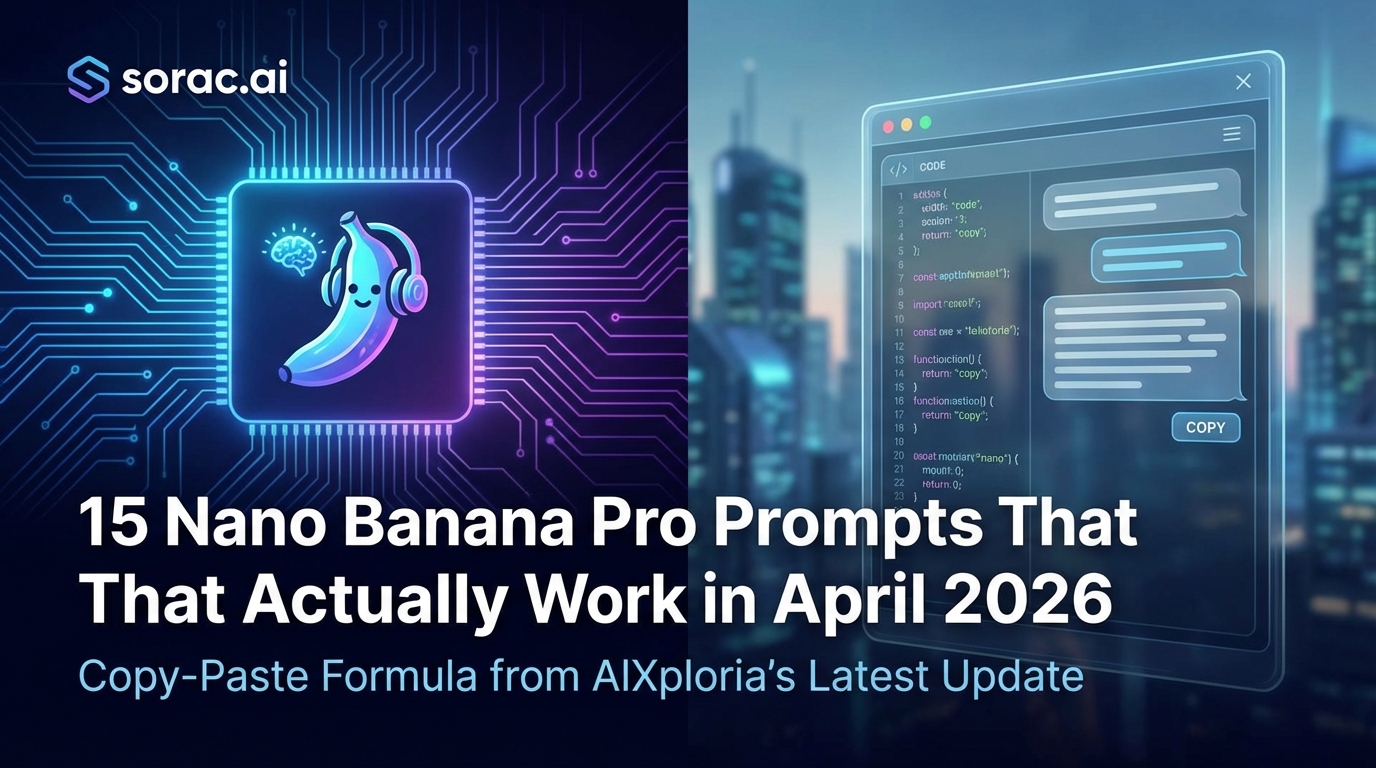 15 Nano Banana Pro Prompts That Actually Work in April 2026: Copy-Paste Formula from AIXploria's Latest Update