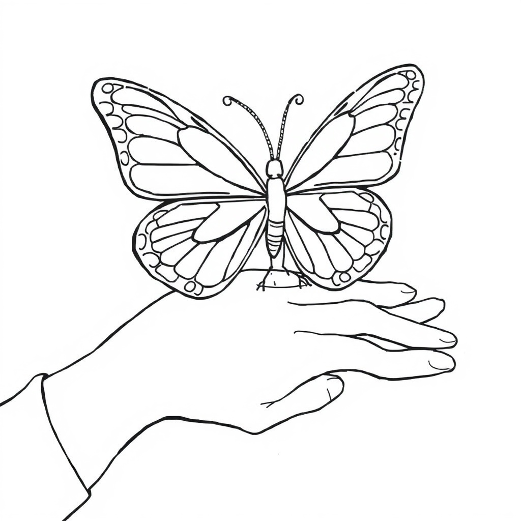 butterfly coloring page 6