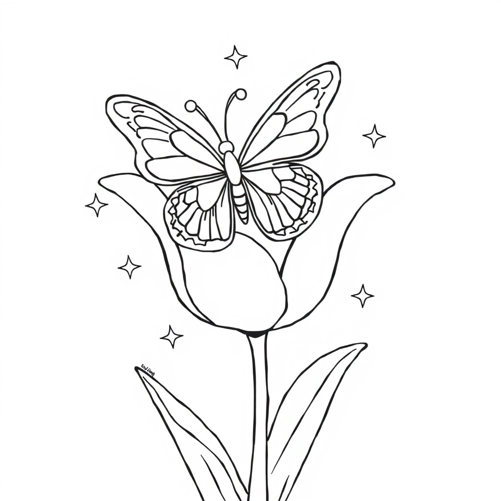 butterfly coloring page 8
