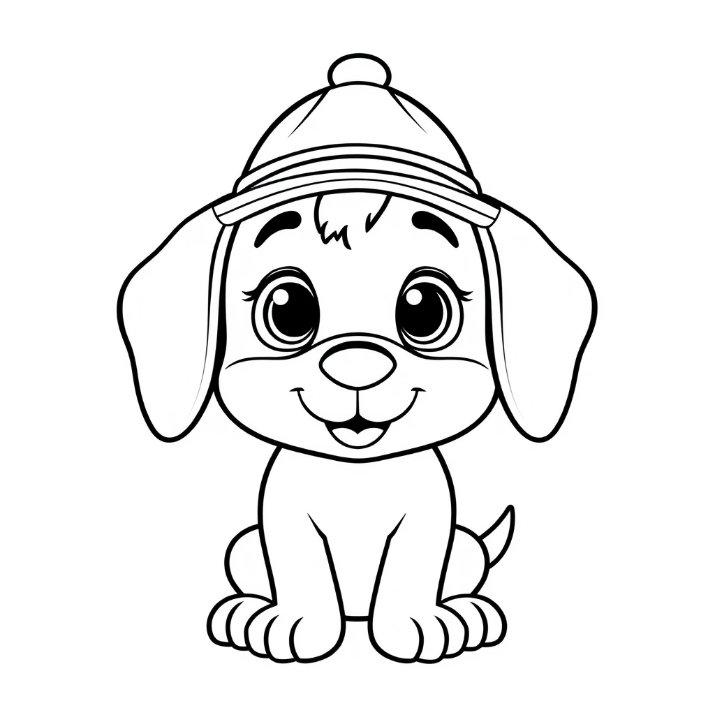dog coloring page 7