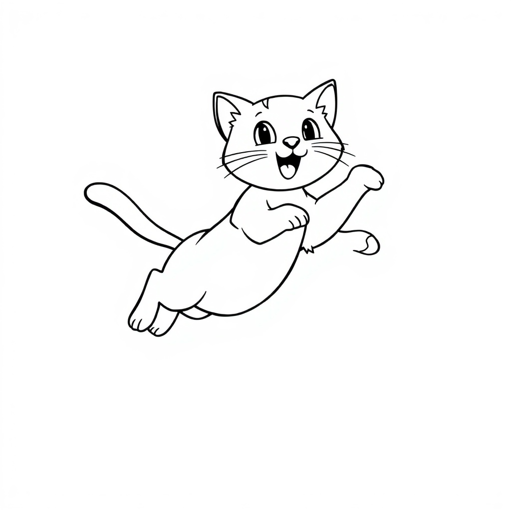 cat coloring page 6