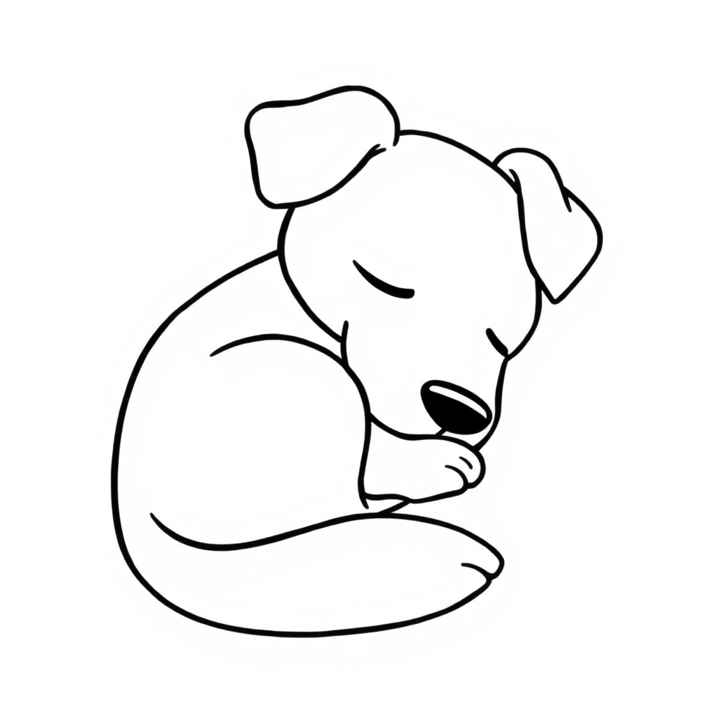 dog coloring page 5