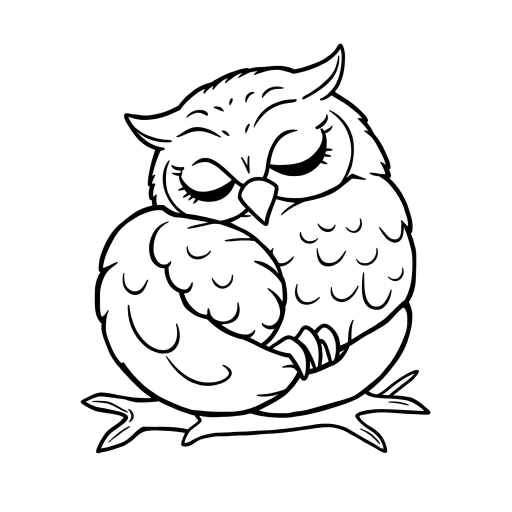 owl coloring page 5