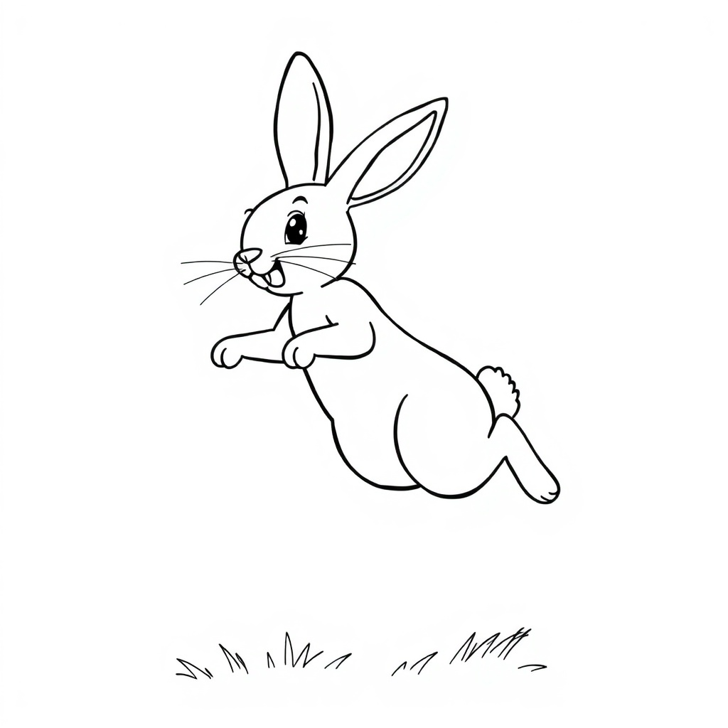 rabbit coloring page 6
