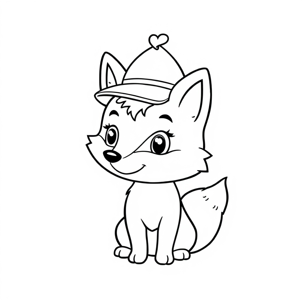 fox coloring page 7