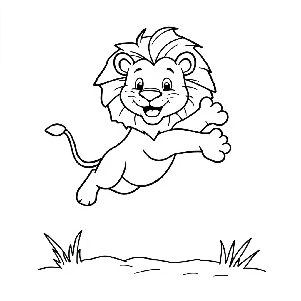 lion coloring page 6