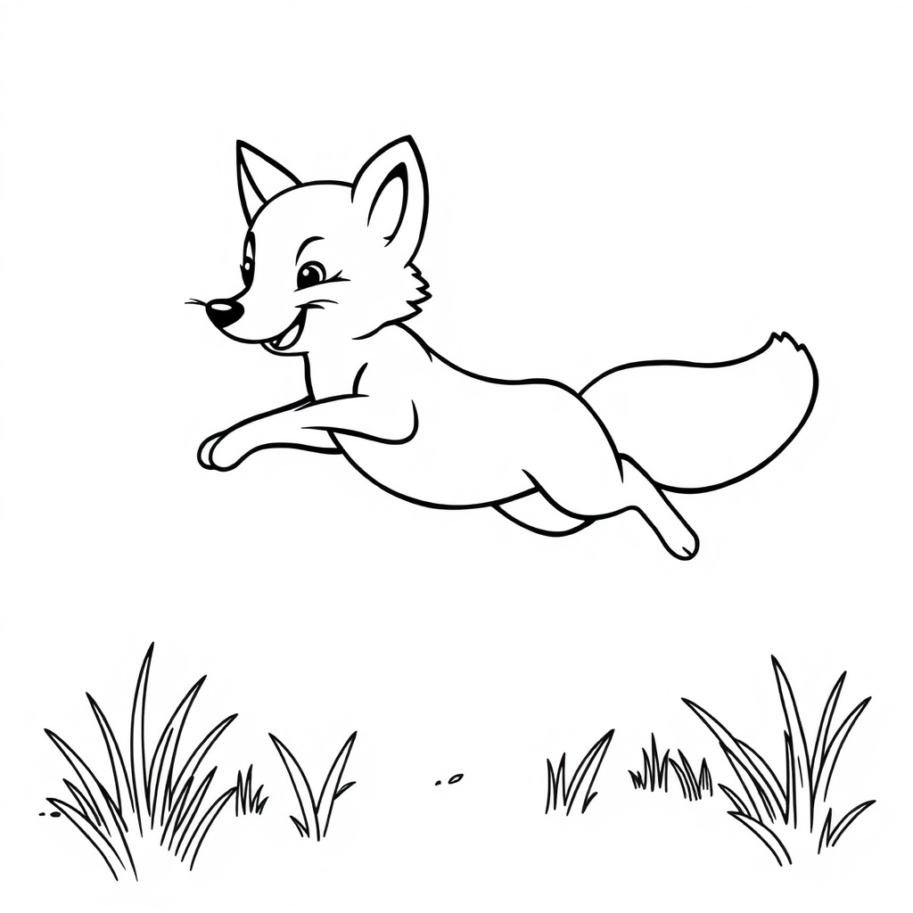 fox coloring page 6