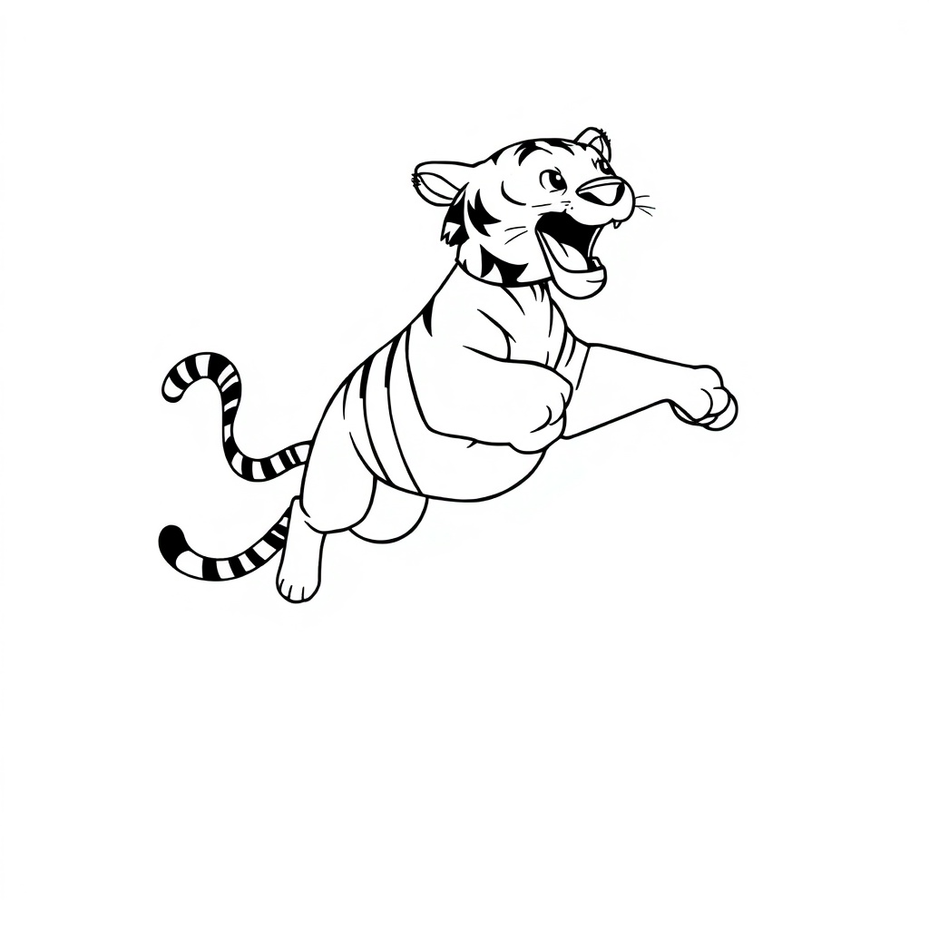 tiger coloring page 6