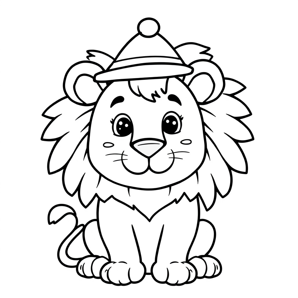 lion coloring page 7