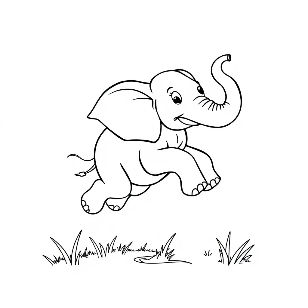 elephant coloring page 6