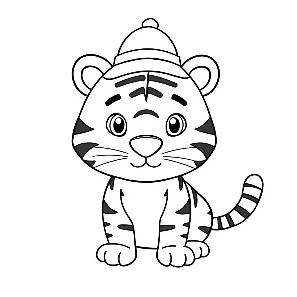 tiger coloring page 7