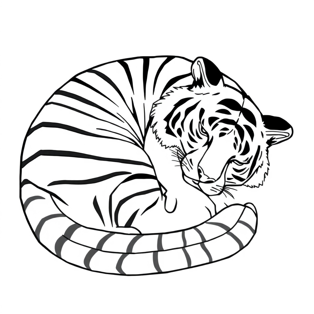 tiger coloring page 5