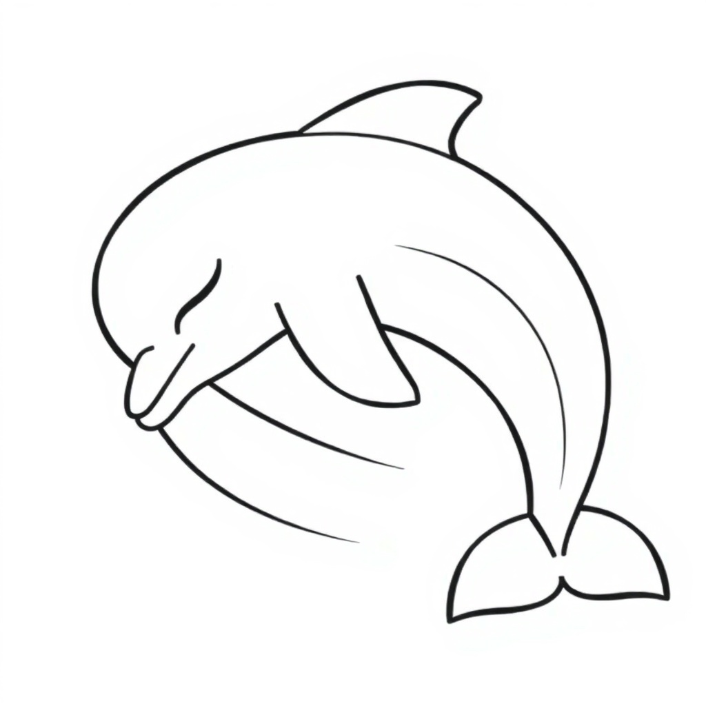 dolphin coloring page 5