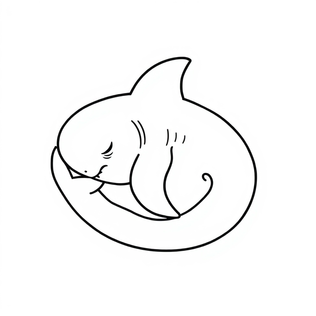 shark coloring page 5